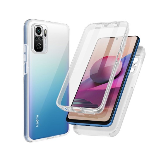 360º Silicon Case for Xiaomi Redmi Note 10/10s Transparent